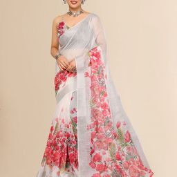 Moda Rapido Floral Zari Saree-image-27