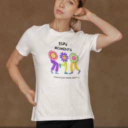DressBerry Women Bio Finish Typography Printed Round Neck Cotton Slim Fit T-shirt-image-15