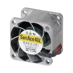 SANYO DENKI AXIAL FAN, 40MM, 12VDC, 5.65CFM, 19DBA, 9L0412M301-36