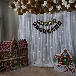 Special You 65-Pcs Brown Theme Birthday DecorationKit-image-11