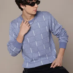 Roadster The Lifestyle Co Acrylic Self-Design Pullover-image-31