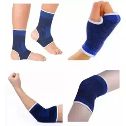 Generic Knee, Elbow & Ankle Support Blue Coton Mix 150-30 cm Size for Exercise, Running, Jumpping image 2