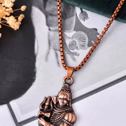 PASU FASHION Copper-Plated Contemporary Pendants with Chains-56