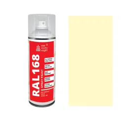 One sixty eight Spray Paint Gloss Finish 400 ml Ivory, RAL 168 - 0109-image-70