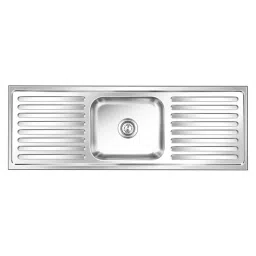Nirali BG Kitchen Sink Popular Series Small 1295x457mm (51x18 inch) Satin Finish Stainless Steel, Elegant Glory-picture-21