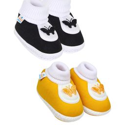 NESKA MODA Black Cotton Booties-image-65