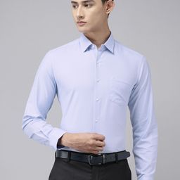 Arrow Manhattan Slim Fit Textured Pure Cotton Formal Shirt-image-35