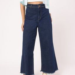 DressBerry Women Denim On Demand Pure Cotton Wide Leg Jeans-image-19
