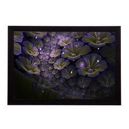eCraftIndia Green & Purple Floral UV Wall Art-image-49