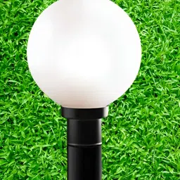 KINIS White & Black Modern Shaped Weatherproof & Rust-Resistant Outdoor Pole Lamp-image-89