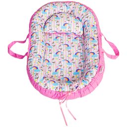 Enfance Nursery Rainbow Print Baby Nest - Pink-28