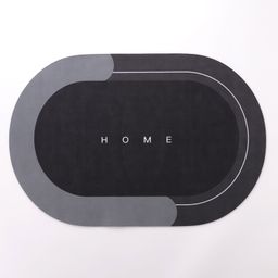 Anti Skid & Washable Floor Mat - Grey-84