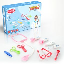 Aditi Toys Premium Doctor Set For Kids, Doctor Set With Led Light Instruments, Pretend Play Doctor Set For Kids Above 3 Years, 10 Piece Doctor Kit For Boys & Girls, Bis Approved Pink-25