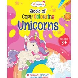 Oswaal Books Lil Legends: Book of Copy Colouring, Unicorns - English-image-85
