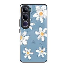 QRIOH Floral Printed Vivo Y300 5G Back Case Mobile Accessories-image-52