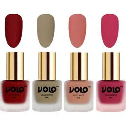 VOLO Set Of 4 Velvet Matte Nail Polish - 8 ml Each - 22 - 37 - 38 - 43-image-84