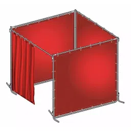 Westward J4046 Welding Booth 6 ft Width 6 ft Height 0.014 inch Red, 22RP04-image-24