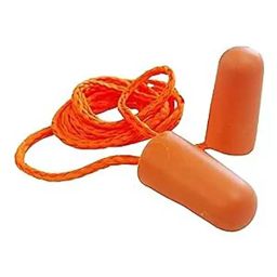 SSWW Corded Ear Plug NRR 32 dB Polyurethane Foam Orange Free Size (Pack of 5 Piece)-33