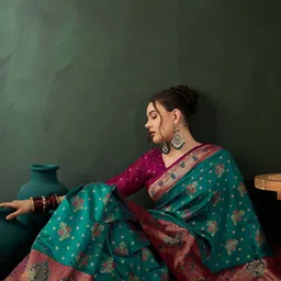 Sangria Woven Design Saree With Blouse Piece-picture-44