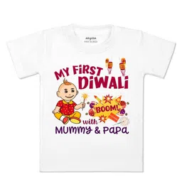 Arvesa Kids Typography Printed Applique T-shirt-picture-48