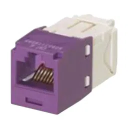 PANDUIT Modular & Ethernet Connectors RJ45 CONN, JACK, 8P8C, 1PORT, VIOLET, CJ688TGVL-24 (Pack of 24)-picture-12