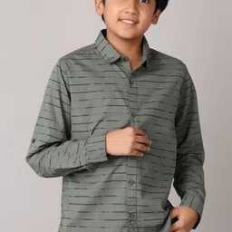 V-Mart Boys Classic Horizontal Stripes Opaque Striped Casual Shirt-image-47
