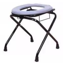 Karma Foldable Commode Chair, 381 mm(15 Inch) Seat Width, 100 Kg Load Capacity, Ryder 220 MS-5