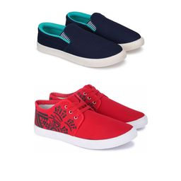 Spotwalk Men Set Of 2 Running Sports Shoes-image-123