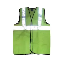 SSWW High Visibility Reflective Safety Vest, Polyester Fabric Green Size Standard (Pack of 5 Piece)-3