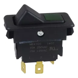 EATON Switch, Rocker, Spst, 15A, 28VAC, BlACk, 8005K23N313V32-37