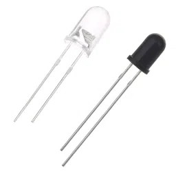 Invento 5mm 940Nm 100Pcs IR Receiver 100Pcs IR Emitter Transmitter Led Diode Light Dc1.2V ISC 1158-5-2
