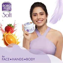 BOROPLUS Set of Soft Light Moisturising Cream 200 ml & Doodh Kesar Body Lotion 400 ml image 2