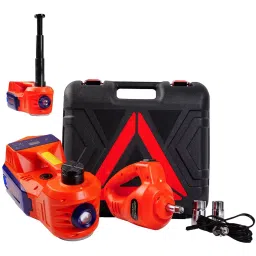 Janvitha 5000 Kg (5 Ton) Electric Hydraulic Jack with Digital Inflator Alloy Steel Orange, JCJDS5T-picture-4