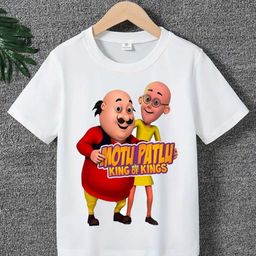Printcomet Kids Printed Applique T-shirt-16