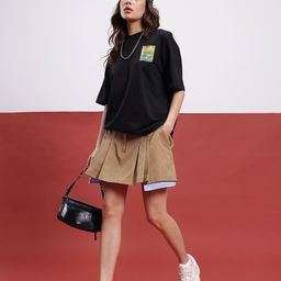 glitchez City Chic Printed Oversized Longline T-shirt-picture-36