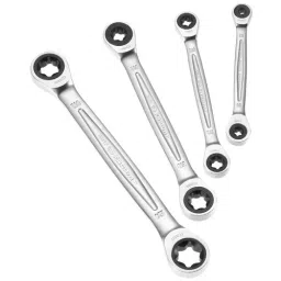 FACOM E6xE8 - E10xE12 - E14xE18 - E20xE24 Chrome Torx Ratchet Wrench (Set of 4), 464TX.J4PB-56