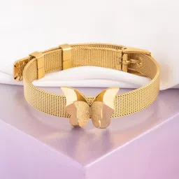 VOGUE PANASH Gold-Plated Butterfly Shape Wraparound Bracelet-32
