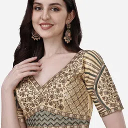 HERE&NOW Embroidered Saree Blouse-16