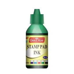 Soni Office Mate 100 ml Stamp Pad Refill Ink Smudge Free and Long Lasting for Office, School, Craft & DIY, Green (Pack of 10)-picture-41