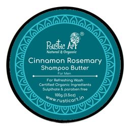 Rustic Art Cinnamon Rosemary Shampoo Butter - 100 grams-image-26