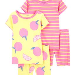 Carter's 4-Piece Fruit 100% Snug Fit Cotton PJs - Yellow Pink-image-70