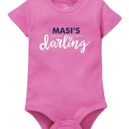 Zeezeezoo Short Sleeves Maasi Theme Masi'S Darling Printed Onesie - Pink-image-6