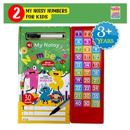 Hello Friend Books Write and Wipe Sound Book: My Noisy Numbers - Sound Book with 30 Musical Clicks and Wipe and Clean Pen-image-26