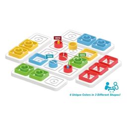NEGOCIO Trio-Me 3D is A New Strategy Board Game That Challenges to Strategically Pace Big Plastic Rings,Medium Plastic Rings,and Small Plastic Pegs onto A Game Board. - PACK OF 1 - COLOR MAY VARY-4