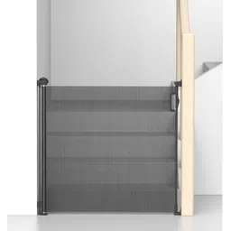 Kids Station Retractable Safety Gate for Toddlers Black Mesh Barrier Fence, Expandable to 140cm, Height 90cm Safety Gate for Doors & Stairs-picture-18