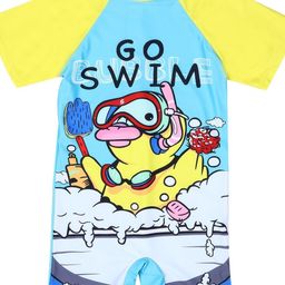 SHIFTER Girls Printed Round Neck Swim Dress-image-69