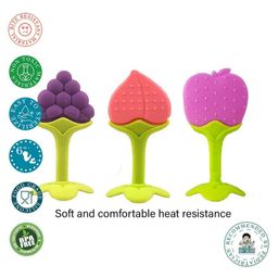 Kritiu Fruit Shaped Silicone Stand Teether Pack Of 4 - Multicolour image 2