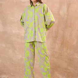 ALL ABOUT YOU Printed Long Sleeves Shirt With Trousers-image-87