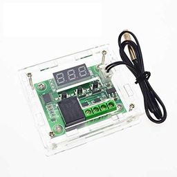 dhruvpro DHRUV-PRO Temperature Controller Module with case Box, XH W1209 Display Digital Thermostat Module with Waterproof NTC Probe image 1