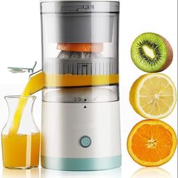 generic SRIMAN STORE Portable Electric Citrus Juicer | High-Yield USB Rechargeable Orange, Lemon, and Lime Squeezer | Wireless Multi Color Juicer for Travel and Home Use image 1